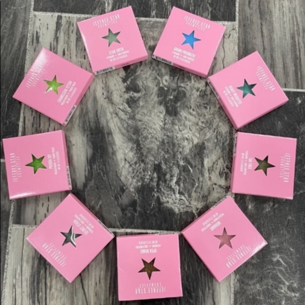NEW! JEFFREE STAR Pressed Pigment Eye Shadow Single GRAND PRISMATIC Blue Matte - Picture 6 of 6